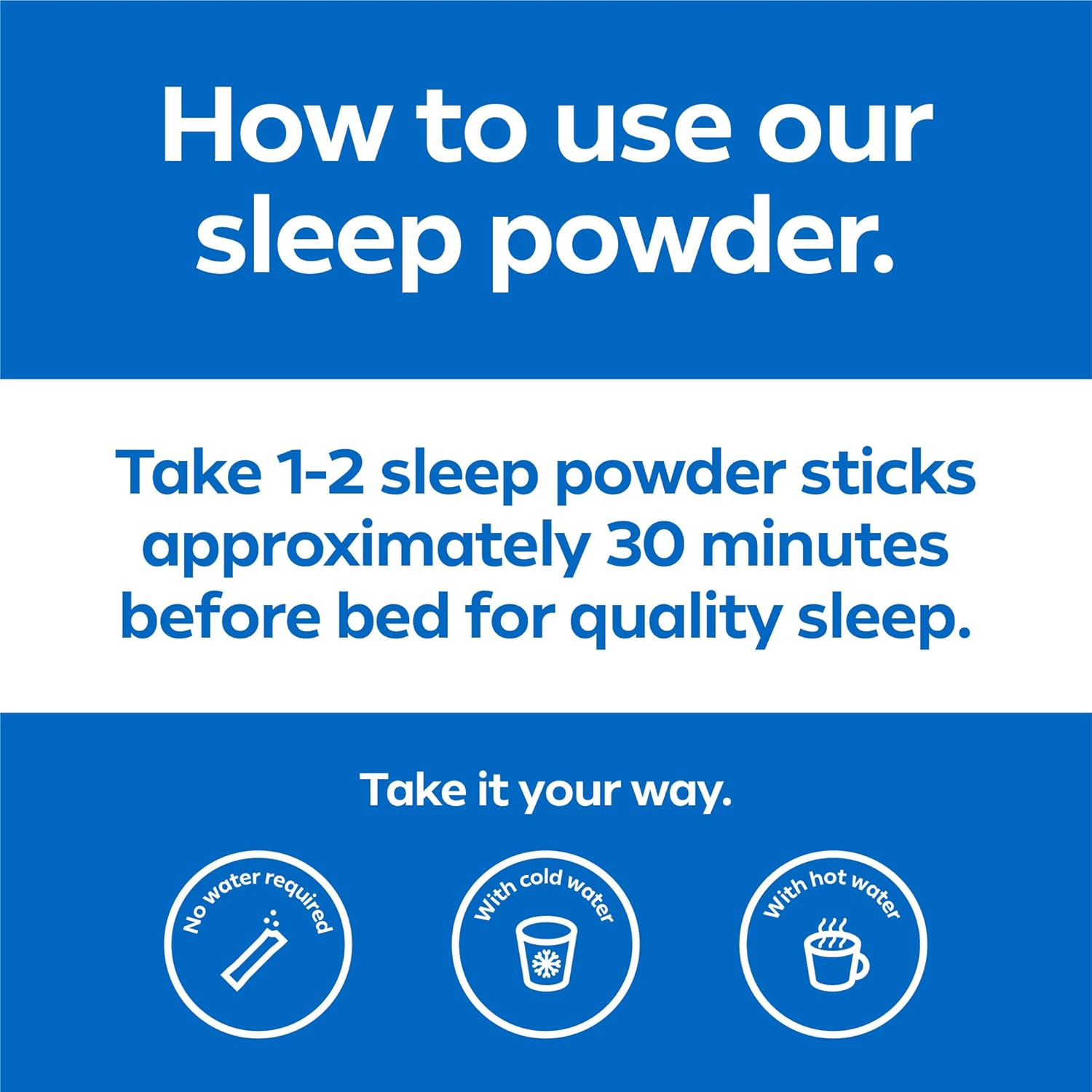 Dream Water Sleep Aid Powder; Melatonin 5mg, GABA, 5-HTP; Natural Flavors; Helps You to Fall Asleep, Fast, and Wake Refreshed; Snoozeberry, 30-Count. - Image 7