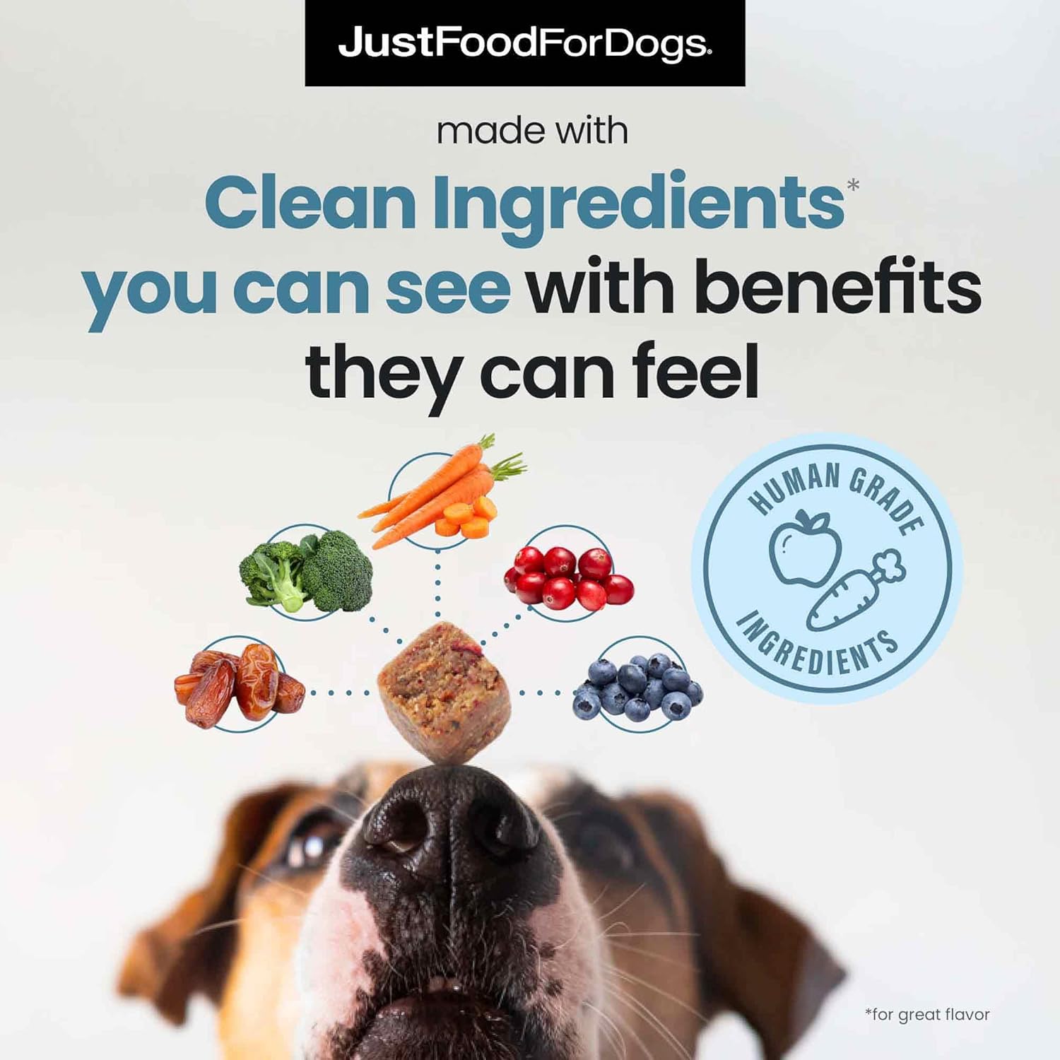 Just Food for Dogs Hip and Joint Supplement for Dogs, Human Grade Glucosamine Chondroitin Dog Supplements, Multivitamin Soft Chews, Omega 3 Oil, Superfood Blend, Plant Based Dog Vitamins - 45 Count 3 - Image 3