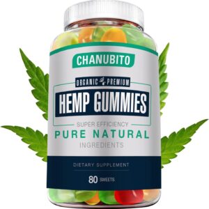 Hemp Gummies for Pain Sleep Anxiety - 100% Natural Organic Supplement High Potency Pure Hemp Oil Extract Edibles Gummy 1 Pack, Vegan, Non-GMO