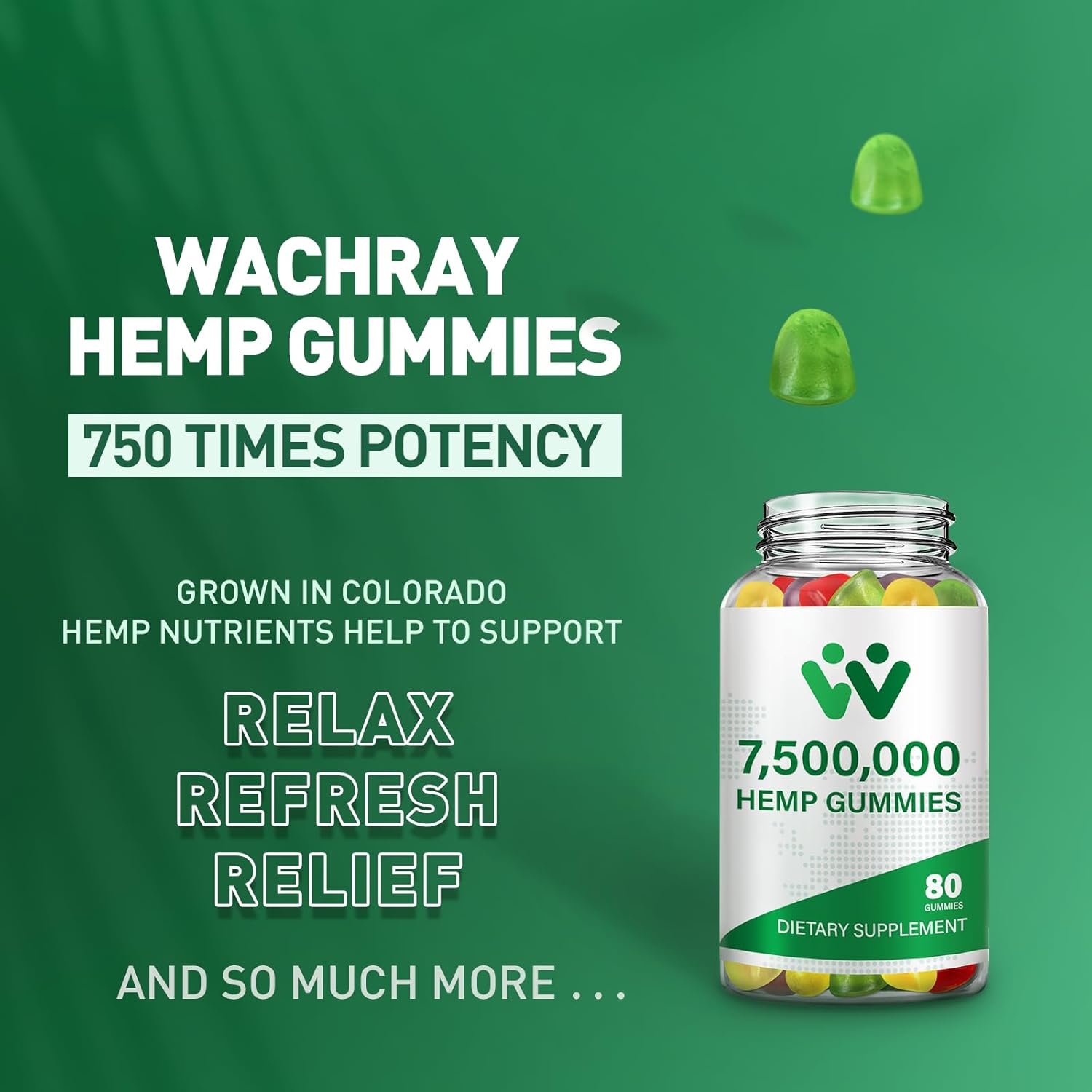 3 Packs Organic Hemp Gummies 7,500,000 High Strength - High Potency Hemp Oil Infused Gummiеs - Natural Hemp Candy Supplements - 240 Gummiеs - Image 3