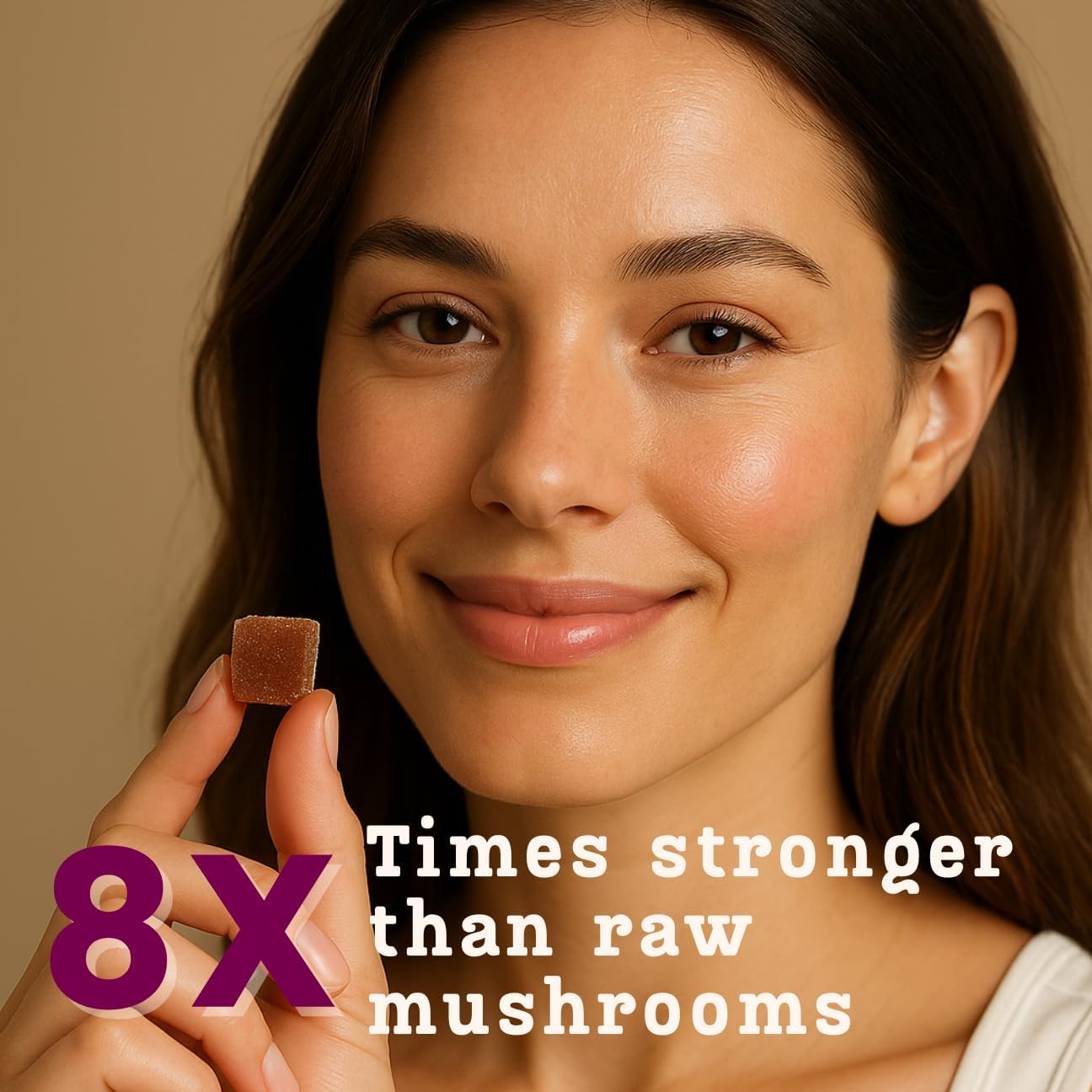 Baker's Botanics Longevity Inflammation Support Gummies - Mushroom Gummies for Complete Women Wellness | Chaga, Maitake, Turmeric, Astragalus & Zinc | Peach Flavor | Vegan, Gluten-Free, Non-GMO - Image 8