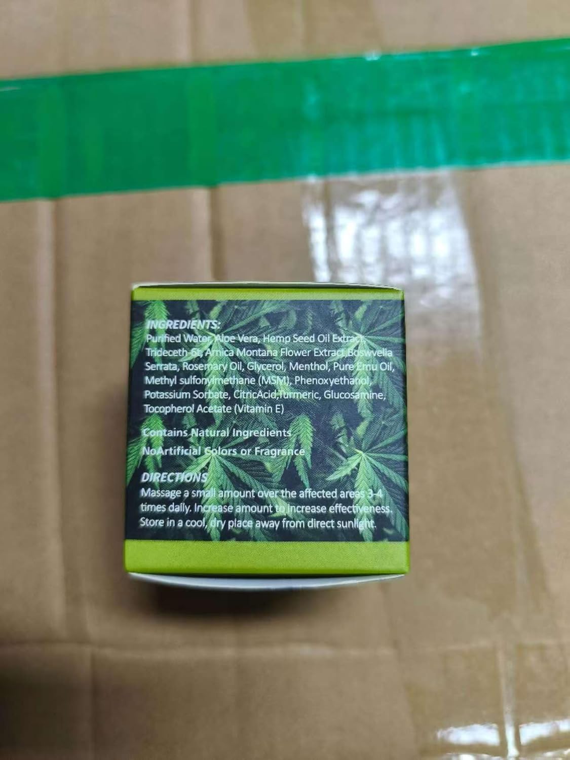 2 Pack Hemp Cream - Hemp Oil & Arnica Cream,All Natural Instant Menthol 2oz - Image 8