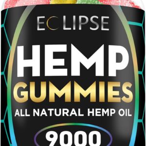 Hemp Gummies - 9,000 MG - Gummy Bear with Hemp Oil - 90 Count