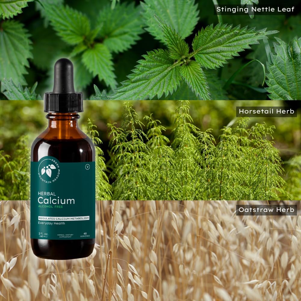 Mountain Meadow Herbs Herbal Calcium – Vegan Liquid Calcium Supplement for Bone & Teeth Support, High Absorption Plant-Based Formula for Adults & Kids - 2 oz - Image 5