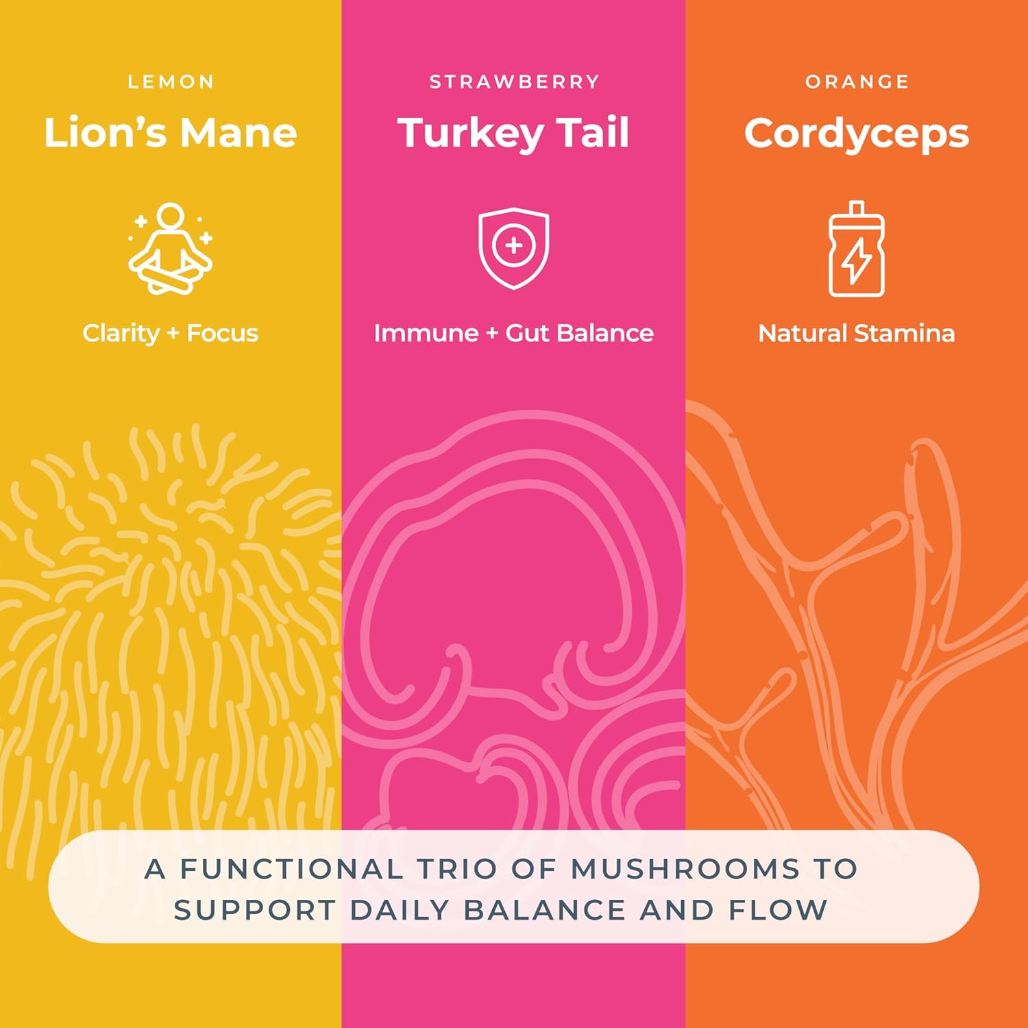 Hemp & Mushroom Gummies 6500mg - Max Strength for Adults - Chill, Inflammation, Natural Pain, Restful Sleep (325mg Gummy) - by Hemp and Hand - Image 3