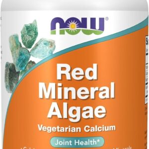 NOW Foods Supplements, Red Mineral Algae Plus Vitamin D-2, Joint Health*, 180 Veg Capsules