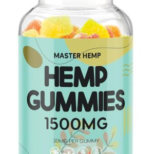 Naturals Fruit Hemp Gummies High Strength - Vegan Hemp Oil Infused Gummies Edibles Performance Great for Peace & Relaxation, Bloom Favorite Gummy
