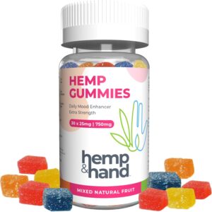 Hemp Gummies 750mg - Chill, Inflammation, Natural Pain, Restful Sleep (25mg Gummy) - by Hemp and Hand