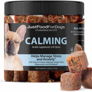 Just Food for Dogs Hip and Joint Supplement for Dogs, Human Grade Glucosamine Chondroitin Dog Supplements, Multivitamin Soft Chews, Omega 3 Oil, Superfood Blend, Plant Based Dog Vitamins - 45 Count 3