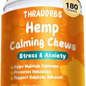 Неmр Calming Chews for Dogs, 180 Counts, Dog Calming Chews, Anxiеty Rеlief Treats for Dogs, Dog Supplements for Separation, Thunderstorms, Strеss, Barking, Promote Rеlaxation, Chicken Flavor