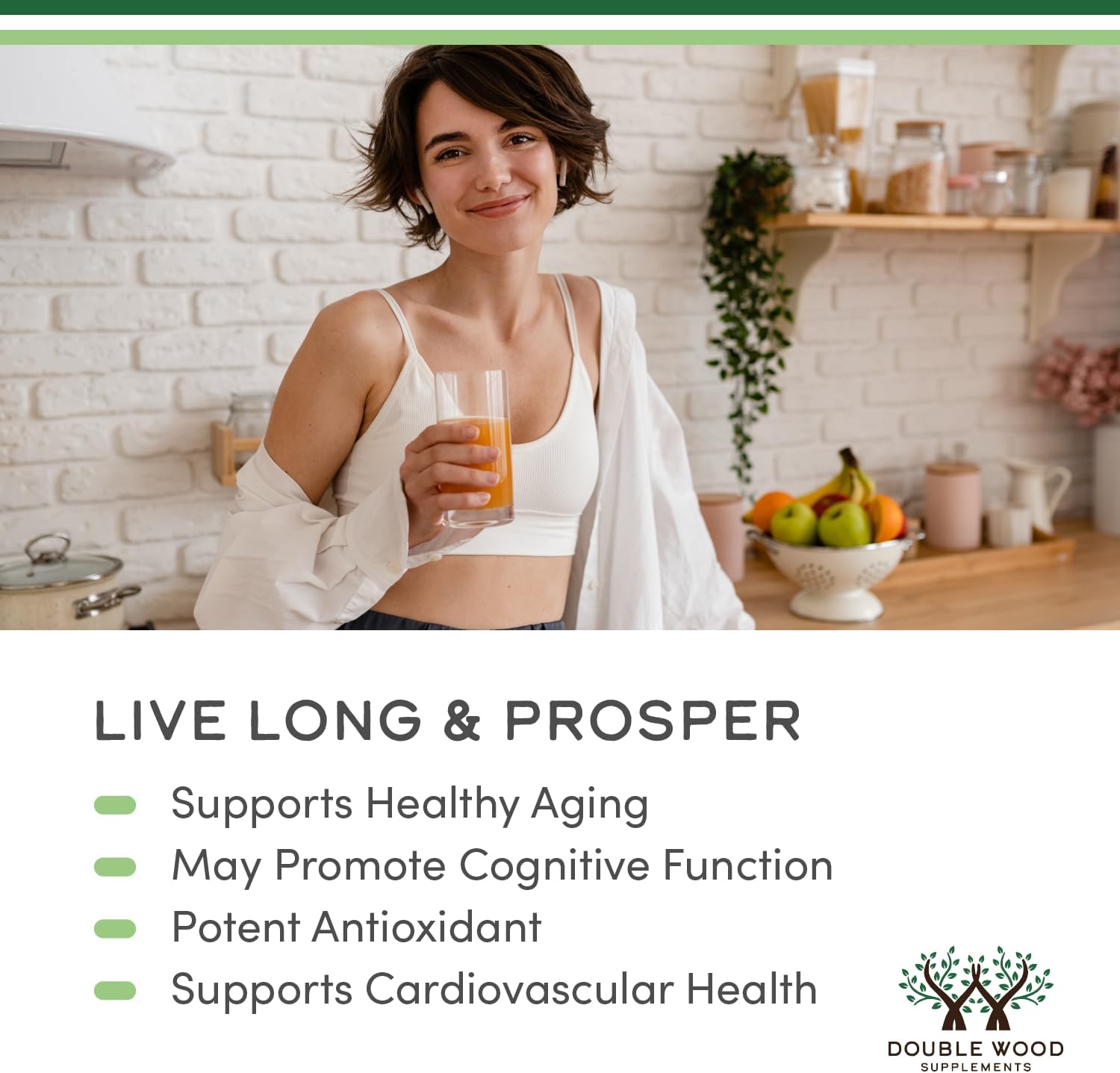 Ergothioneine Supplement (EGT) 30mg of Pure, Plant-Based L-Ergothioneine Per Capsule, 60 Count (May Support Longevity and Healthy Aging) Non-GMO, Gluten Free, Vegan Safe by Double Wood - Image 5