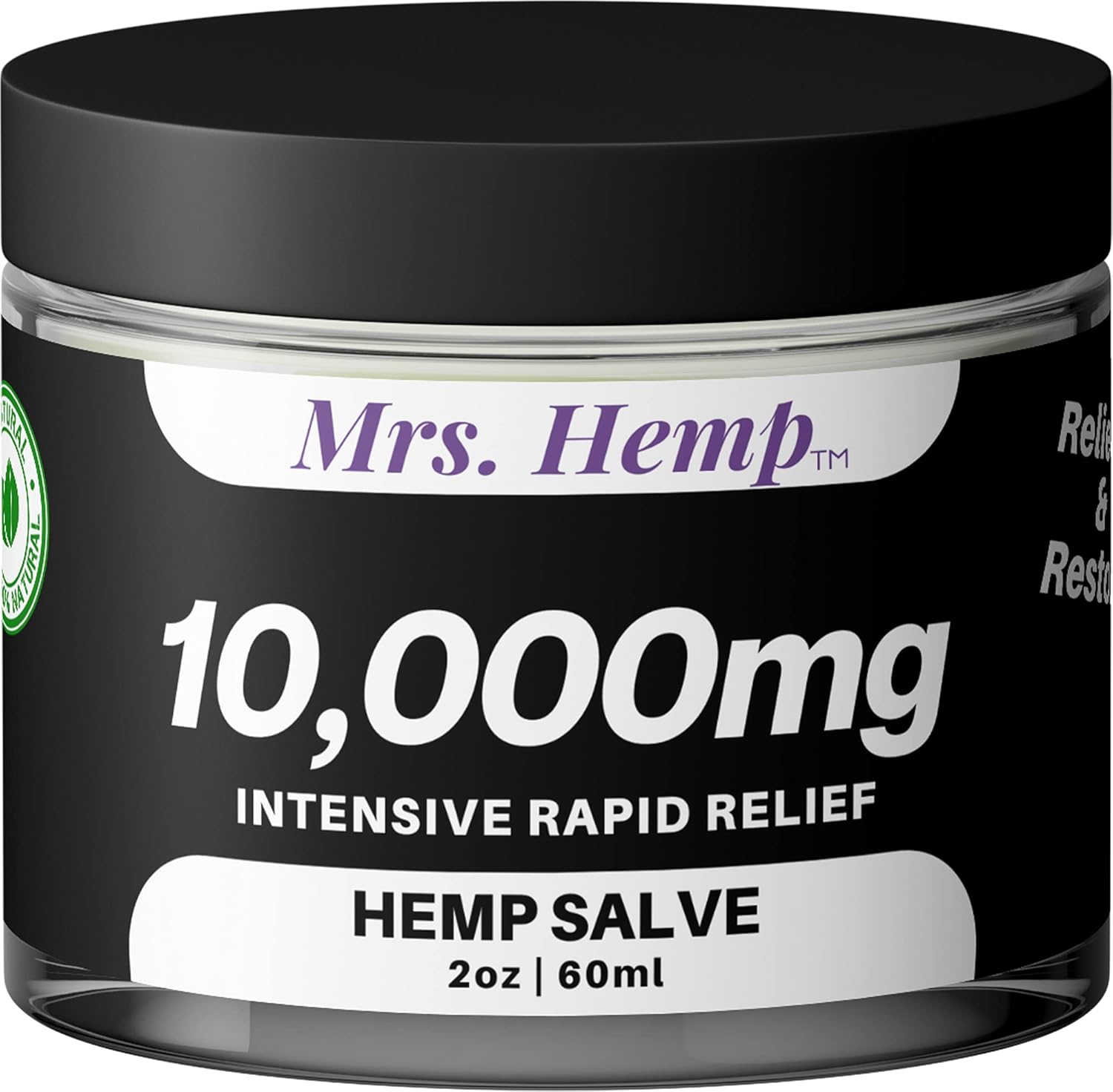 | 10,000 MG Hemp Extra Strength Salve | Ideal for Hips, Joints, Neck, Back, Elbows, Fingers, Hands, Knees|100% Natural - Proudly Made in USA