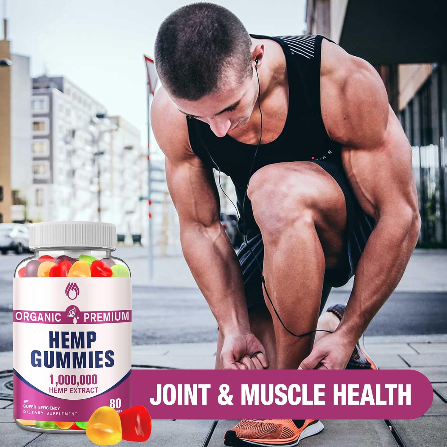 Hemp Gummies High Potency Edible Bear Gummy for Adults Vegan (2 Packs) - Image 6