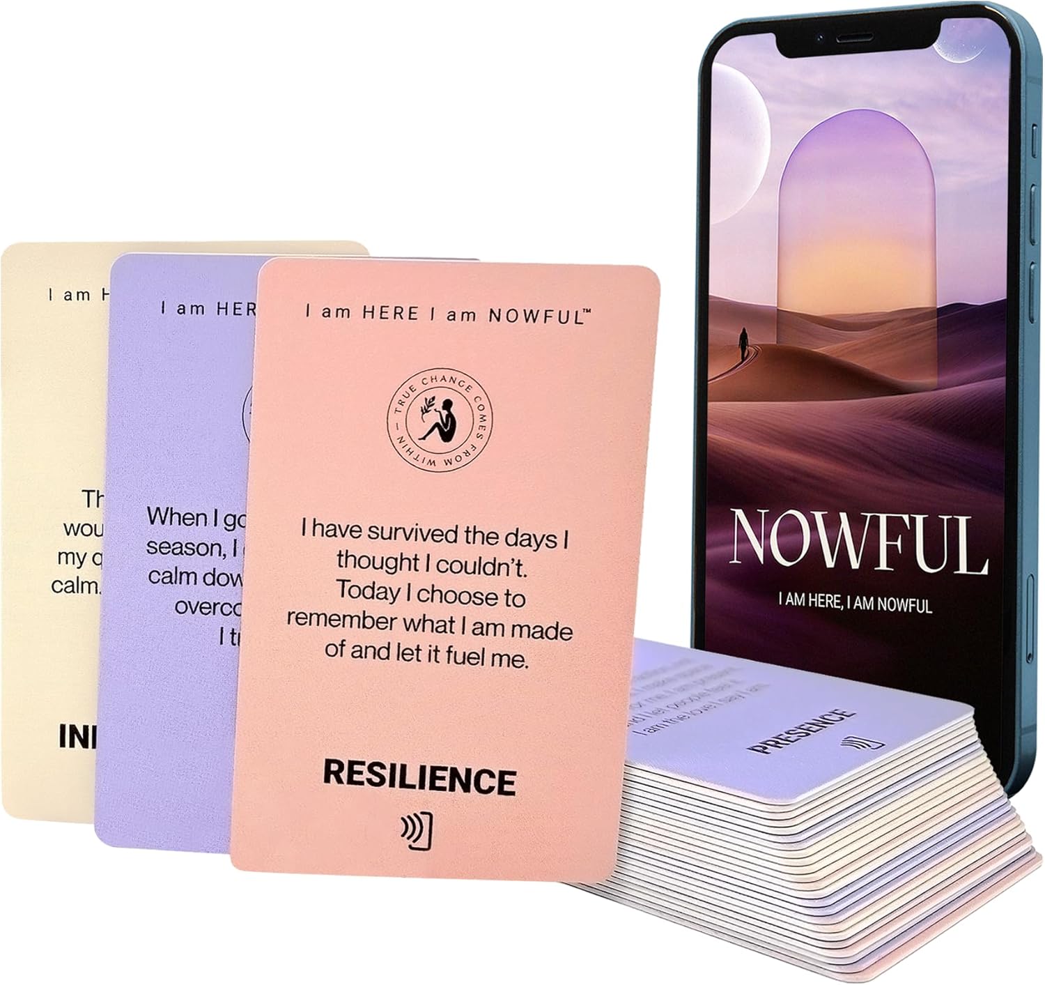 Smart Affirmation Cards – Daily Mindfulness, Motivation & Self Care Deck with Phone Tap App for Personalized Guidance, Emotional Clarity & Positive Rituals