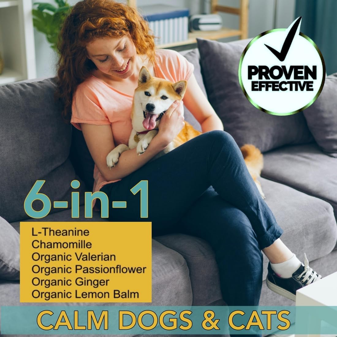 Dog Cat Calming Drops Organic Made in USA | Anti-Separation Natural Dog Cat Calming Formula for Well-Being and Comfort | Bacon Flavor 4 oz (120 ml) - 120 Servings - Image 3