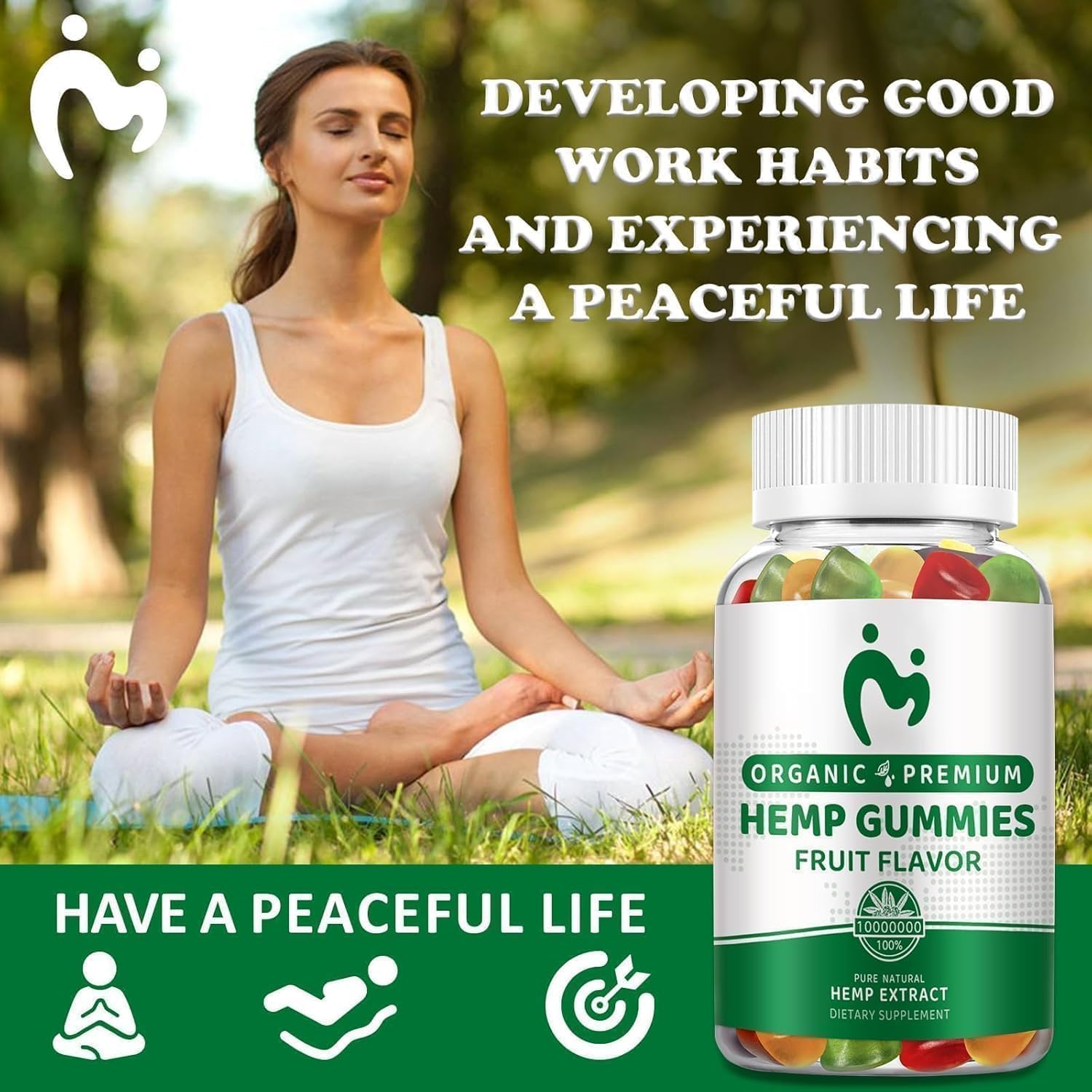 Hemp Gummies Advanced Extra Strength for Pain, Sleep, Anxiety - High Potency Pure Organic Hеmp Oil Extract Supplement - 100% Natural Hemp Gummy - Vegan Non-GMO - Image 4