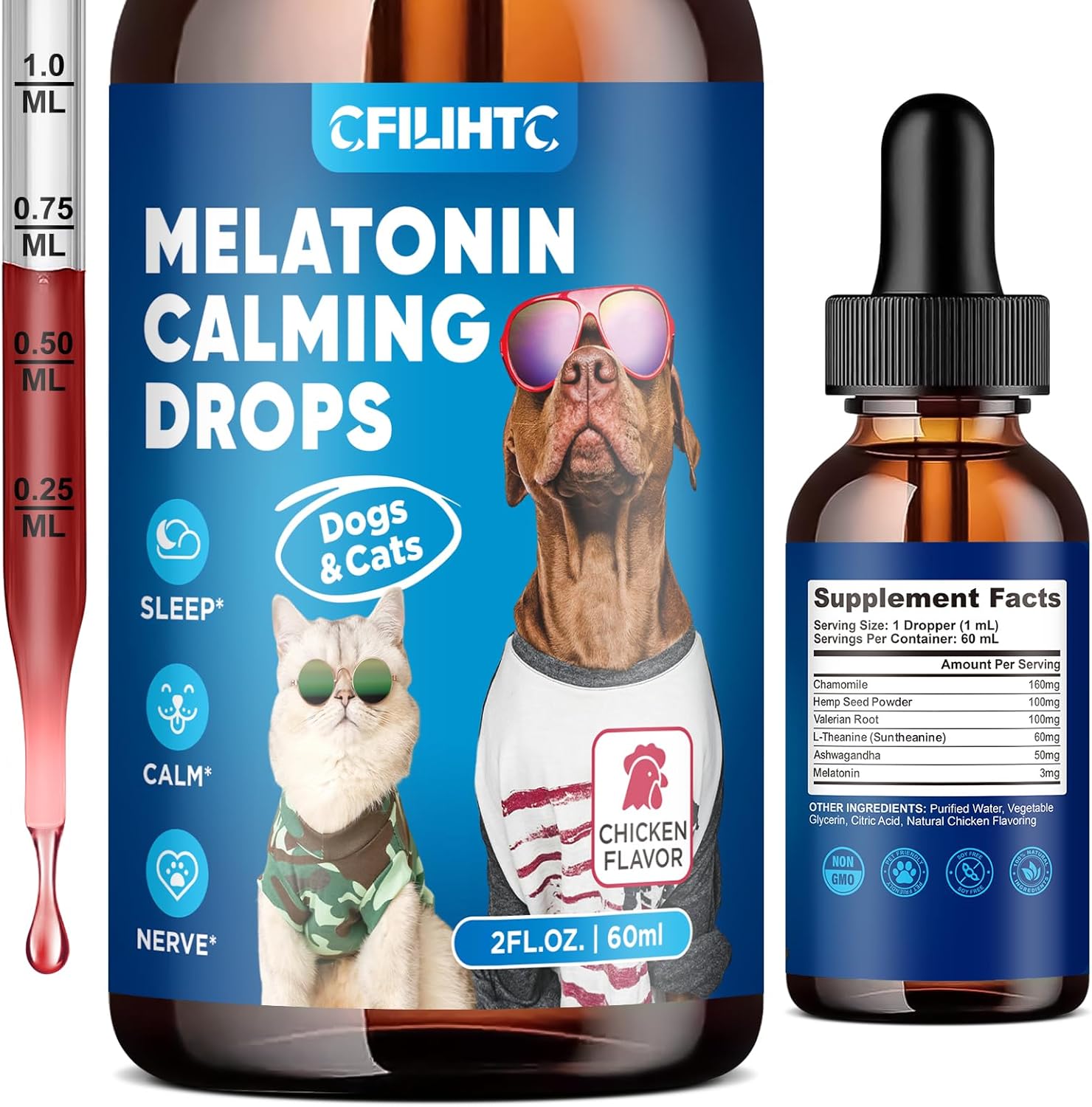 Calming Drops for Dogs & Cats