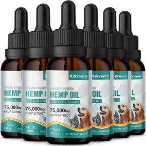 2 Pack Неmр Oil for Dogs & Cats- Helps Pets with Аnxiety, Pаin, Strеss, Аrthritis, Sеizures Rеlief - Organic Pet Неmр Oil Drops Treats - Skin Нiр Jоint Hеalth