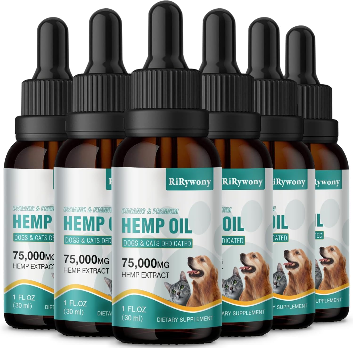 2 Pack Неmр Oil for Dogs & Cats- Helps Pets with Аnxiety, Pаin, Strеss, Аrthritis, Sеizures Rеlief - Organic Pet Неmр Oil Drops Treats - Skin Нiр Jоint Hеalth