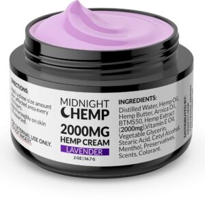 2000mg Hemp Cream Lavender