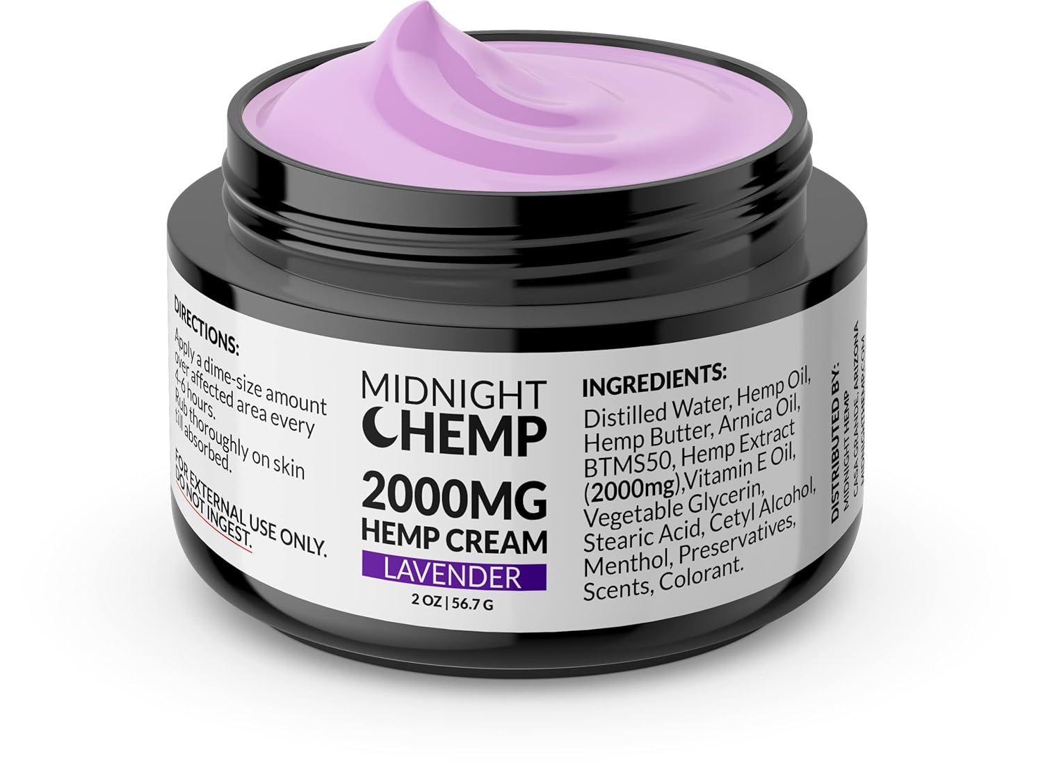2000mg Hemp Cream Lavender