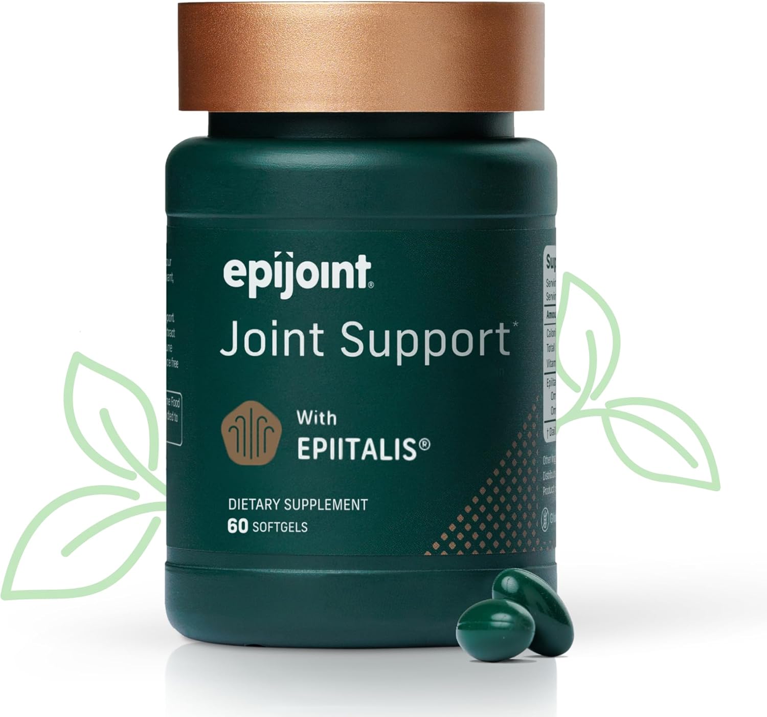 Joint Support – Supports Mobility & Osteoarthritis – May Help Reduce Inflammation with Patented Epiitalis – 60 Capsules
