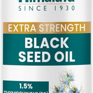 Himalaya Extra Strength Black Seed Oil, Cold-Pressed & Unrefined, 1.5% Thymoquinone (69 mg per TSP), 8 oz