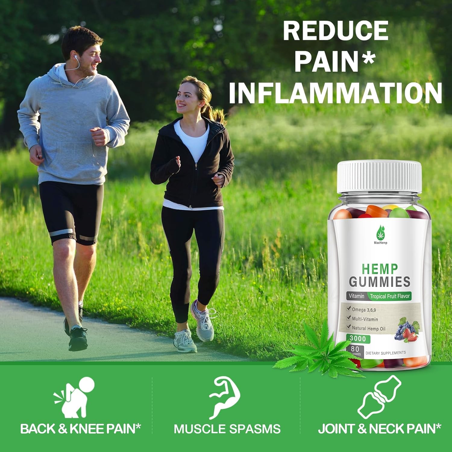 Hemp Gummies for Sleep, Pain, Anxiety - (1 Packs) High Potency Natural Hеmp Oil Infused Gummies - Natural Fruity Bear Hemp Gummy for Adults Vegan - Image 4