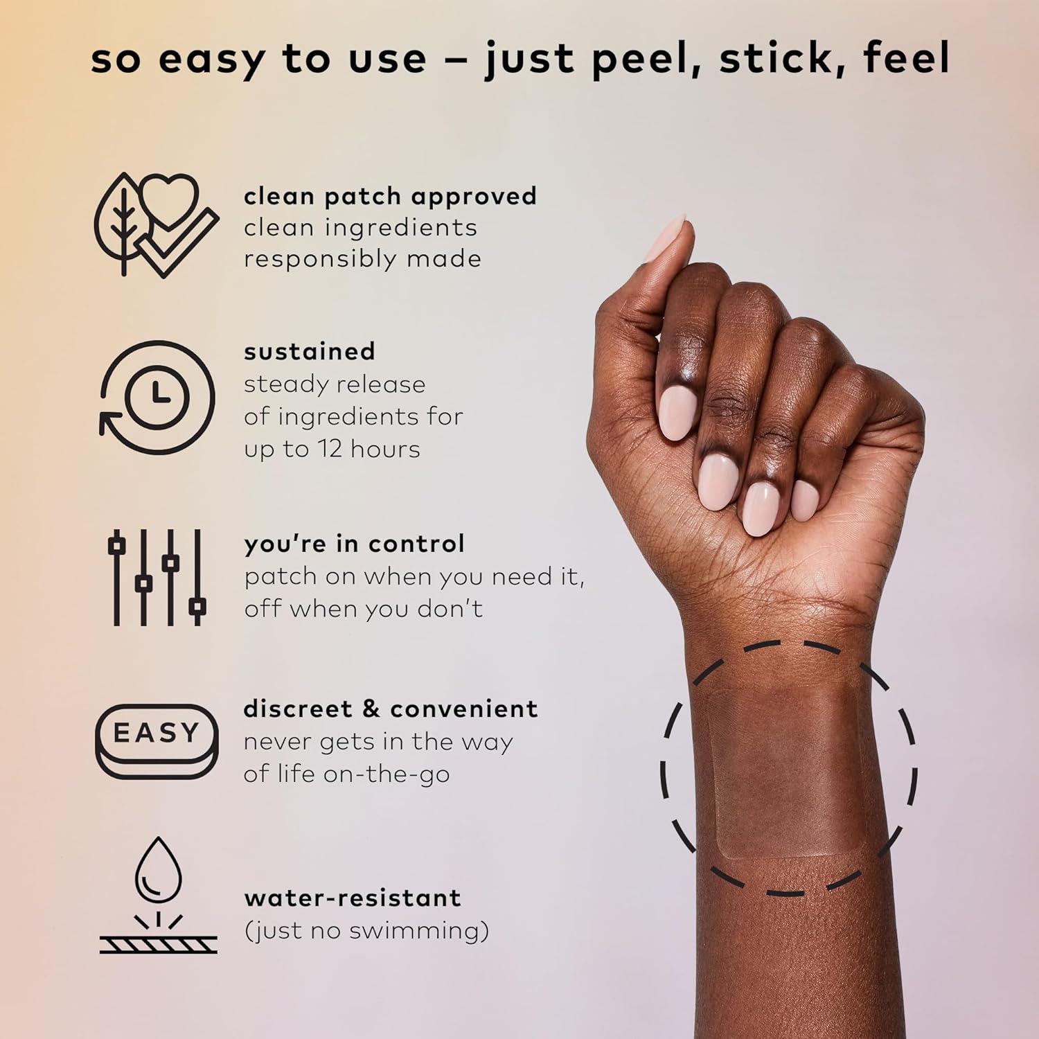 The Good Patch Nite Nite Sleep Patch Support with Hemp and Melatonin, Sustained Release, Natural Patch, Plant Powered Wearable Wellness (8 Total Patches) - Image 3