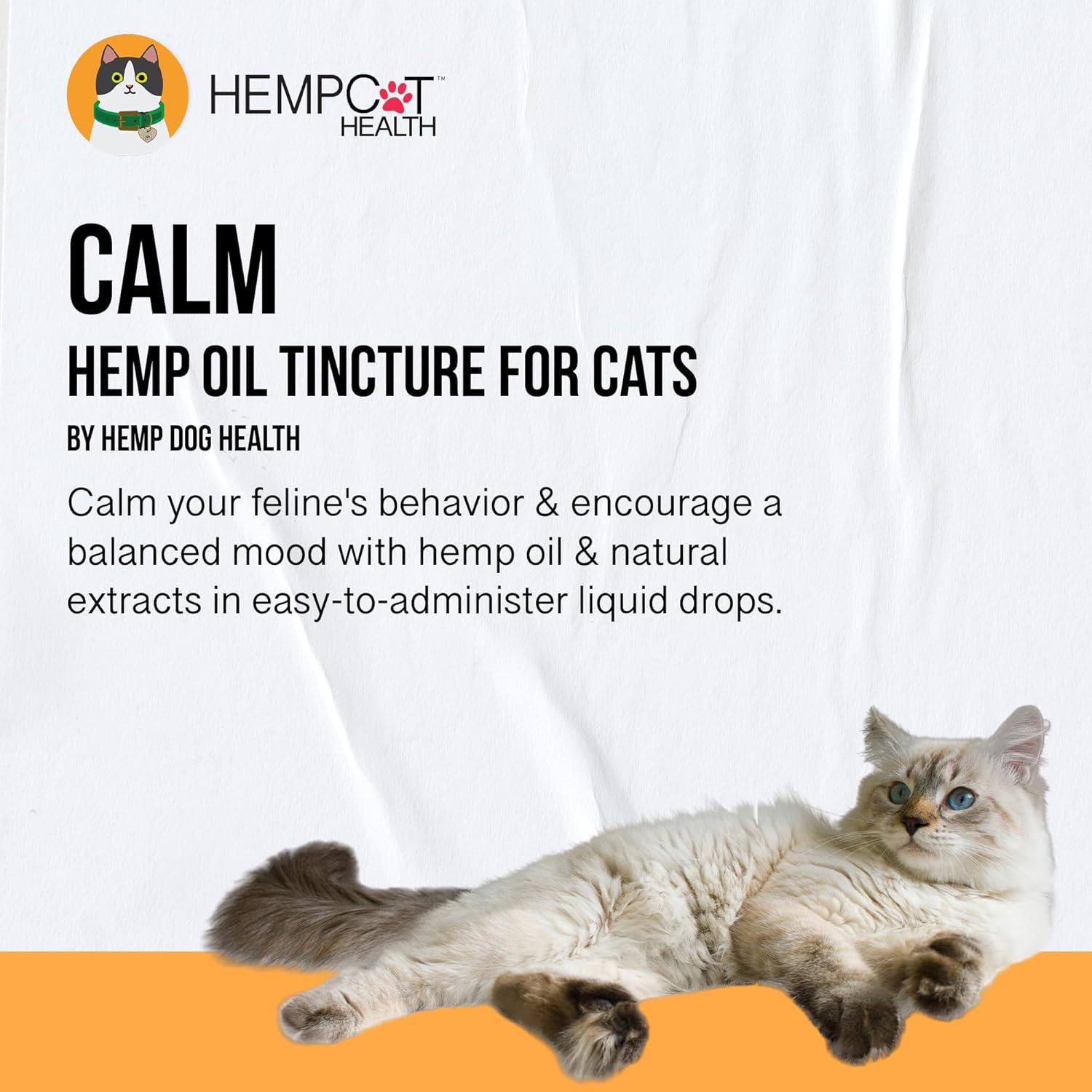 Calm Drops for Cats - Lavender Hemp Oil Blend for Balance During Fireworks, Travel, Alone Time, & New Environments - USDA Organic Cat Calming Drops - New & Improved Formula - 2 oz - Image 2