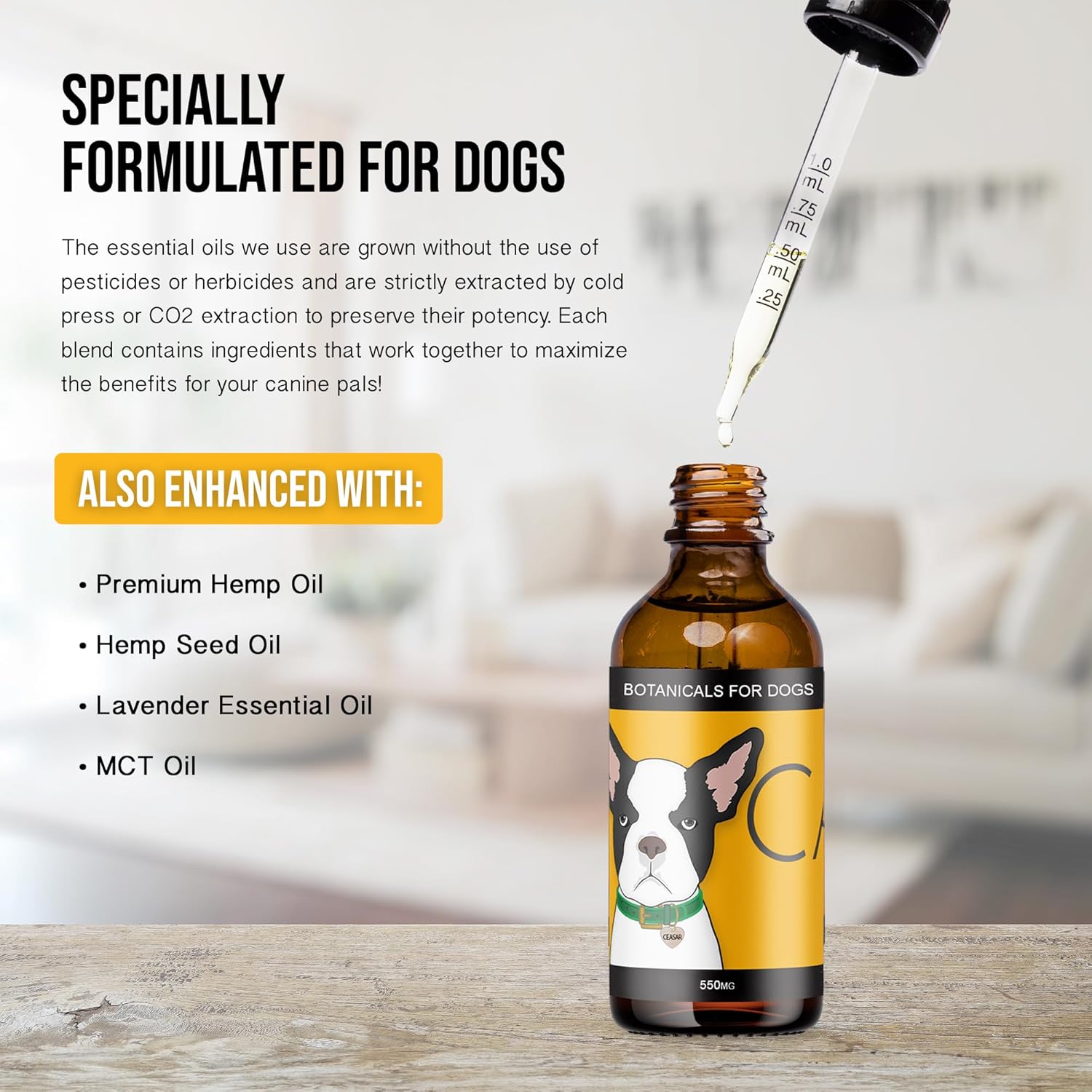 Calm - Pet Hemp Oil for Dogs - Pet Stress Relief & Relaxation - Fireworks, Thunder, Travel, & Separation Support - Natural Dog Calming Drops - Image 9