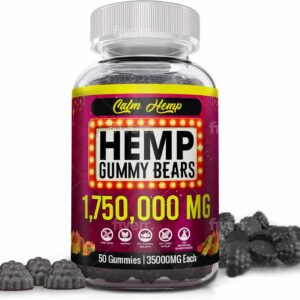 Organic Hemp Gummies Neuropathy Support High Potency - Vegan Extra Strength Hemp Oil Infused Nerve Pains, Supplement Gummy Capsules Bear Edibles Omega 3-6-9 Vitamin B2 Made in USA
