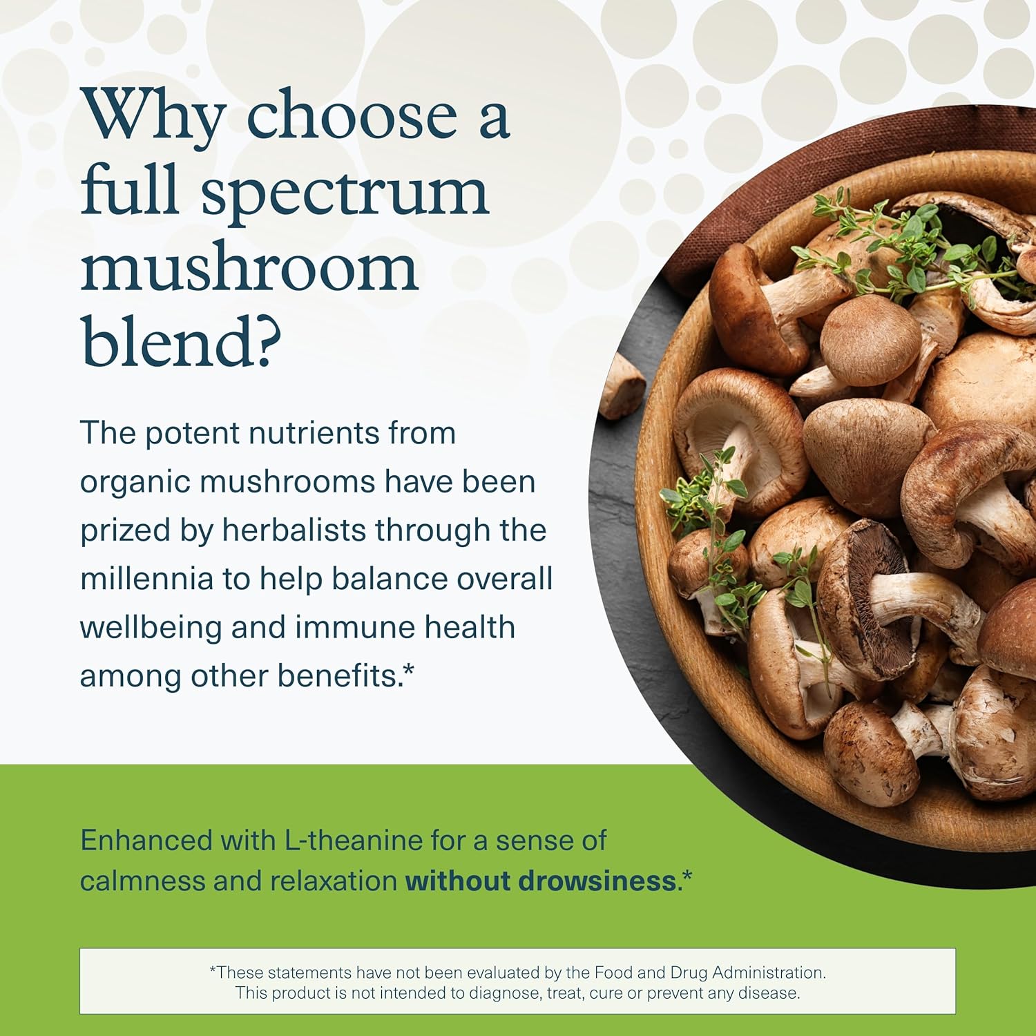 Youtheory Mushroom Stress Complex, Organic Full-Spectrum Mushrrom with L-Theanine, Help Reduce Stress and Promotes Mental Calmness, 60 Vegetarian Capsules - Image 4