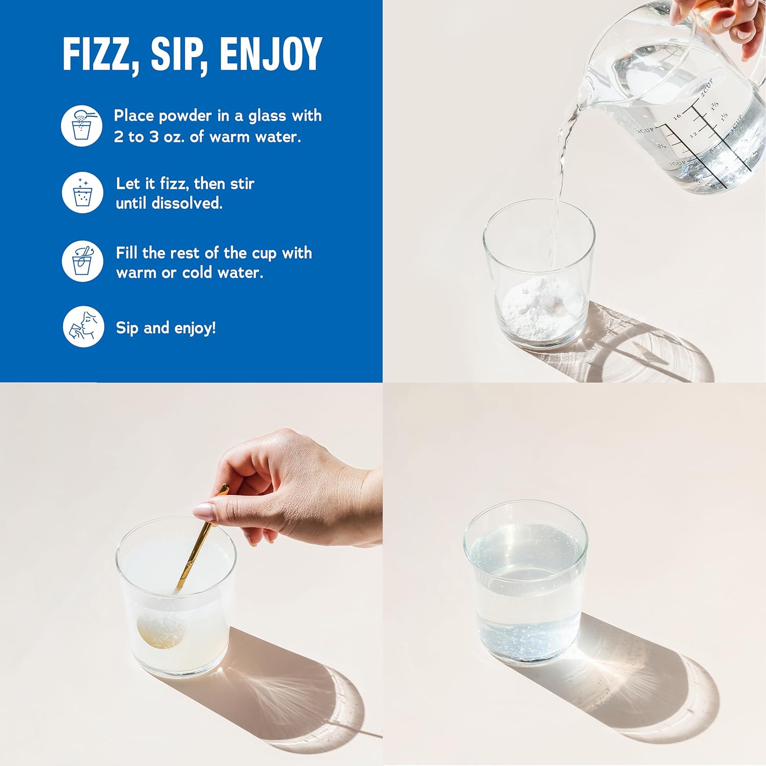 Natural Vitality Calm, Magnesium Citrate Supplement, Anti-Stress Drink Mix Powder - Gluten Free, Vegan, & Non-GMO, Raspberry Lemon, 0.12 oz, 30 Packets - Image 4