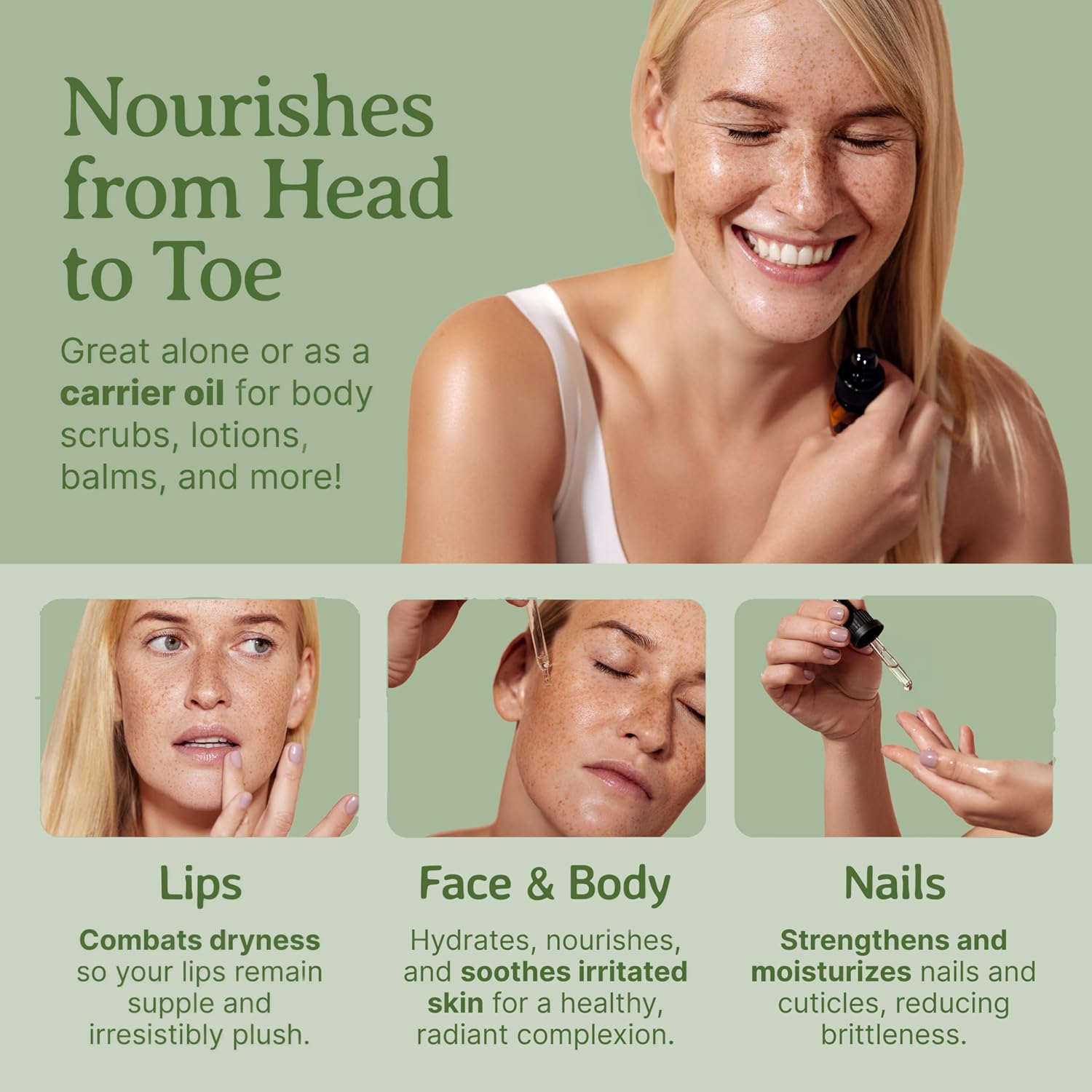 Bella Terra Oils - Hemp Seed Oil 8 oz - Cold-Pressed & Nutrient-Rich, Infused with Phytosterols, Potassium & Calcium for Skin & Hair Care - Image 5