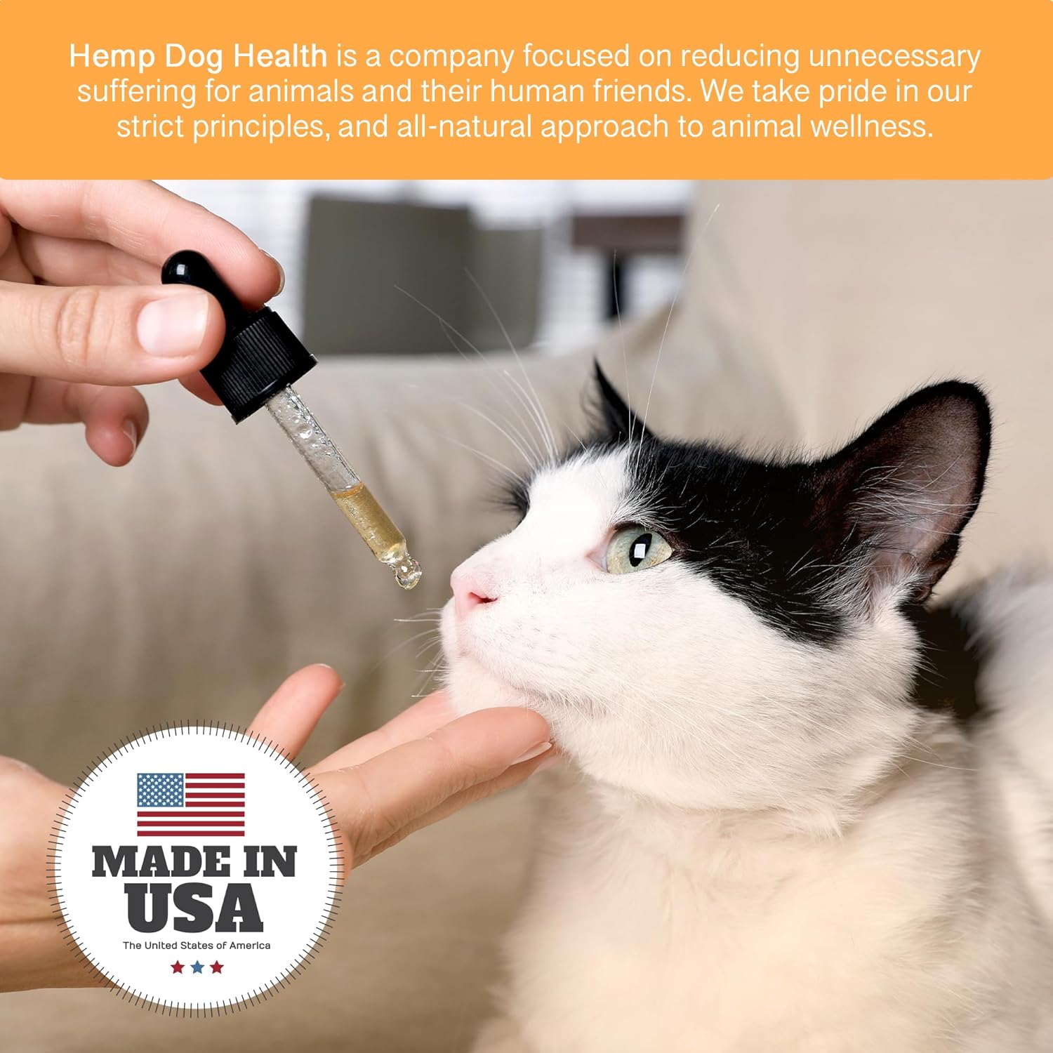 Calm Drops for Cats - Lavender Hemp Oil Blend for Balance During Fireworks, Travel, Alone Time, & New Environments - USDA Organic Cat Calming Drops - New & Improved Formula - 2 oz - Image 7