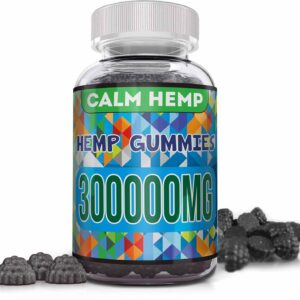 Organic Hemp Gummies Nerve Support Supplement Neuropathy Pains, Natural Pure Hemp Oil Extract - L-Theanine Vitamin B2 Extra Strength High Potency Supplement Edible Vegan Gummy
