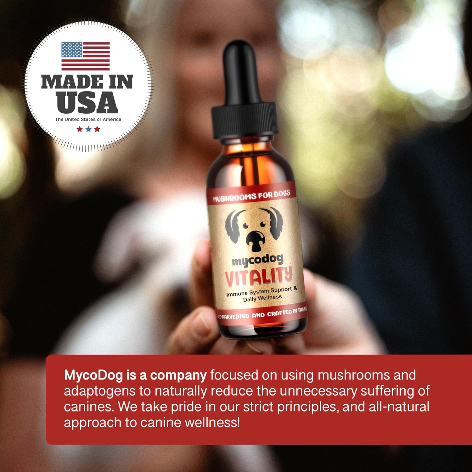 MycoDog Vitality - Mushroom & Adaptogen Supplement for Dogs - Immune Health, Senior Dog, & Daily Wellness Support - Turkey Tail Mushroom for Dogs, Reishi, Chaga - Image 8