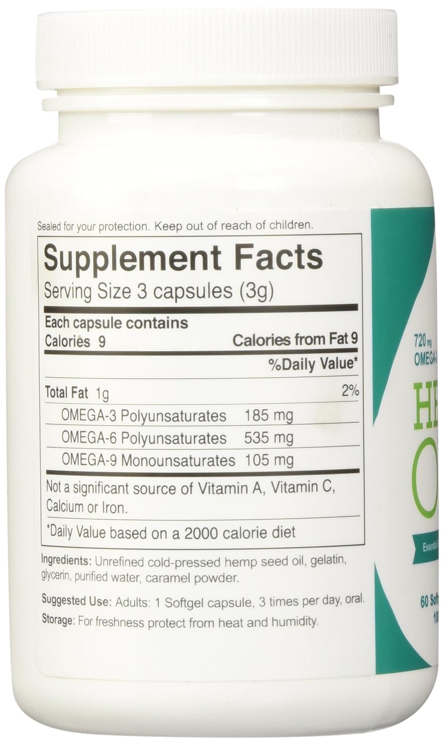 Manitoba Harvest Hemp Oil, 60 Softgel Capsules (Pack of 3) - Image 4