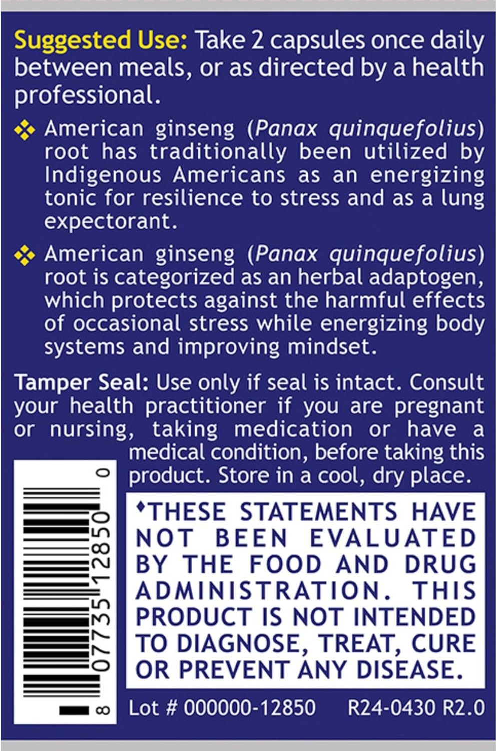 Quantum Nutrition Labs American Ginseng Supplement - North American Herbal Ginseng Root Pills, Calming Energy Herb Extract Supplement - 60 Plant-Based Capsules - Image 2