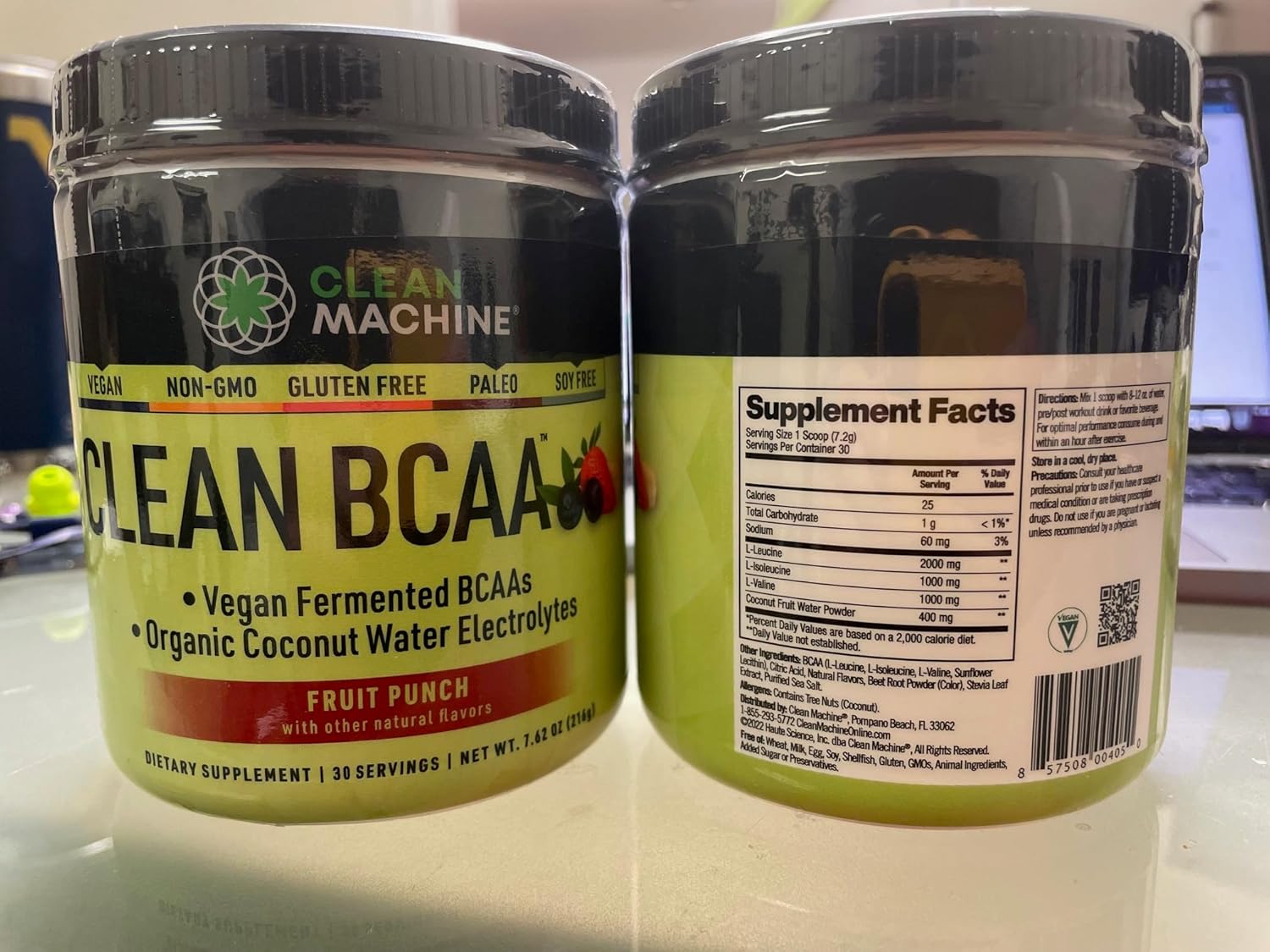 Clean BCAA - 2:1:1 Food Sourced BCAAs Powder & Coconut Water Electrolytes Recovery & Amino Energy Supplement - Award Winning Vegan Amino Acid Supplement - 30 Servings (30, Fruit Punch) - Image 8