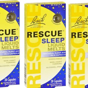 Bach Rescue Sleep Liquid Melts, Dissolvable Capsules 28 ea ( Pack of 3 )