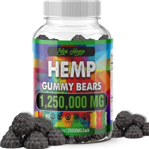Organic Hemp Gummies Natural Pure Hemp Oil Extract - Performance High Potency Extra Strength ed Edible Vegan Prime Vigor XL Made in USA