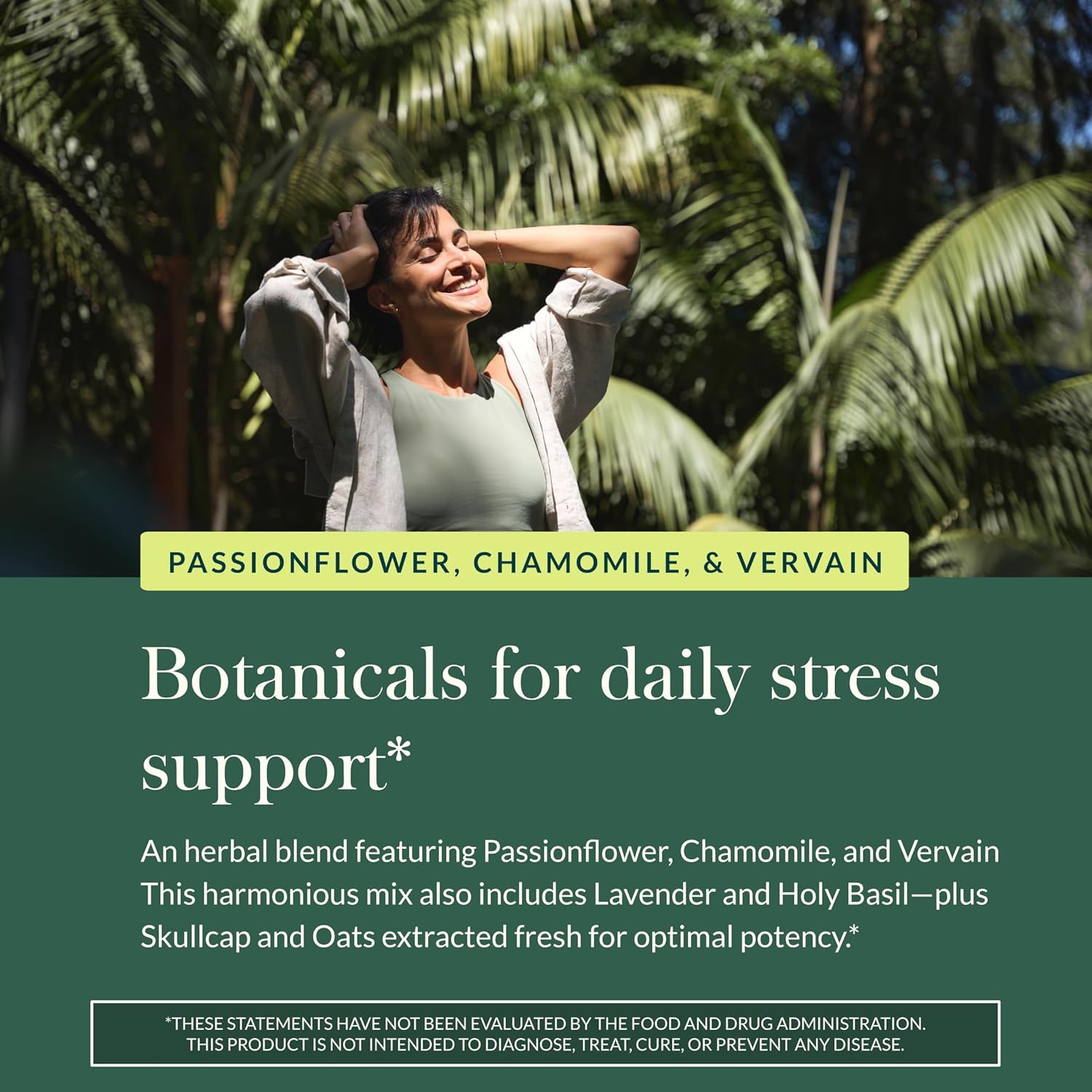 Gaia Herbs Calm A.S.A.P. - Stress Support Supplement with Skullcap, Passionflower, Chamomile, Vervain, Holy Basil & More - Supports Calm* - 60 Vegan Liquid Phyto-Caps (20 Servings) - Image 5