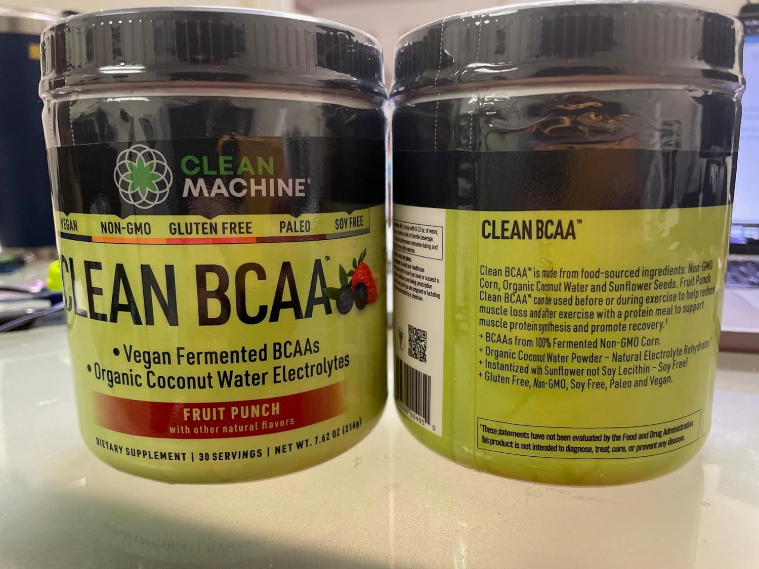 Clean BCAA - 2:1:1 Food Sourced BCAAs Powder & Coconut Water Electrolytes Recovery & Amino Energy Supplement - Award Winning Vegan Amino Acid Supplement - 30 Servings (30, Fruit Punch) - Image 9