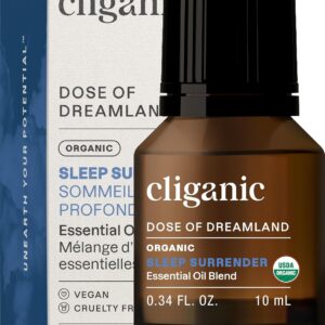 Cliganic Organic Essential Oil Sleep Surrender Blend - Dose of Dreamland (Packaging May Vary)
