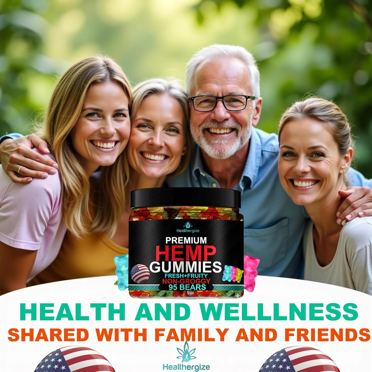 Hemp Gummies Sleep Edibles for Peace and Relaxation-Hemp Oil Infused Gummy Bears Candy-Natural Omega-Made in USA-95 Count - Image 7