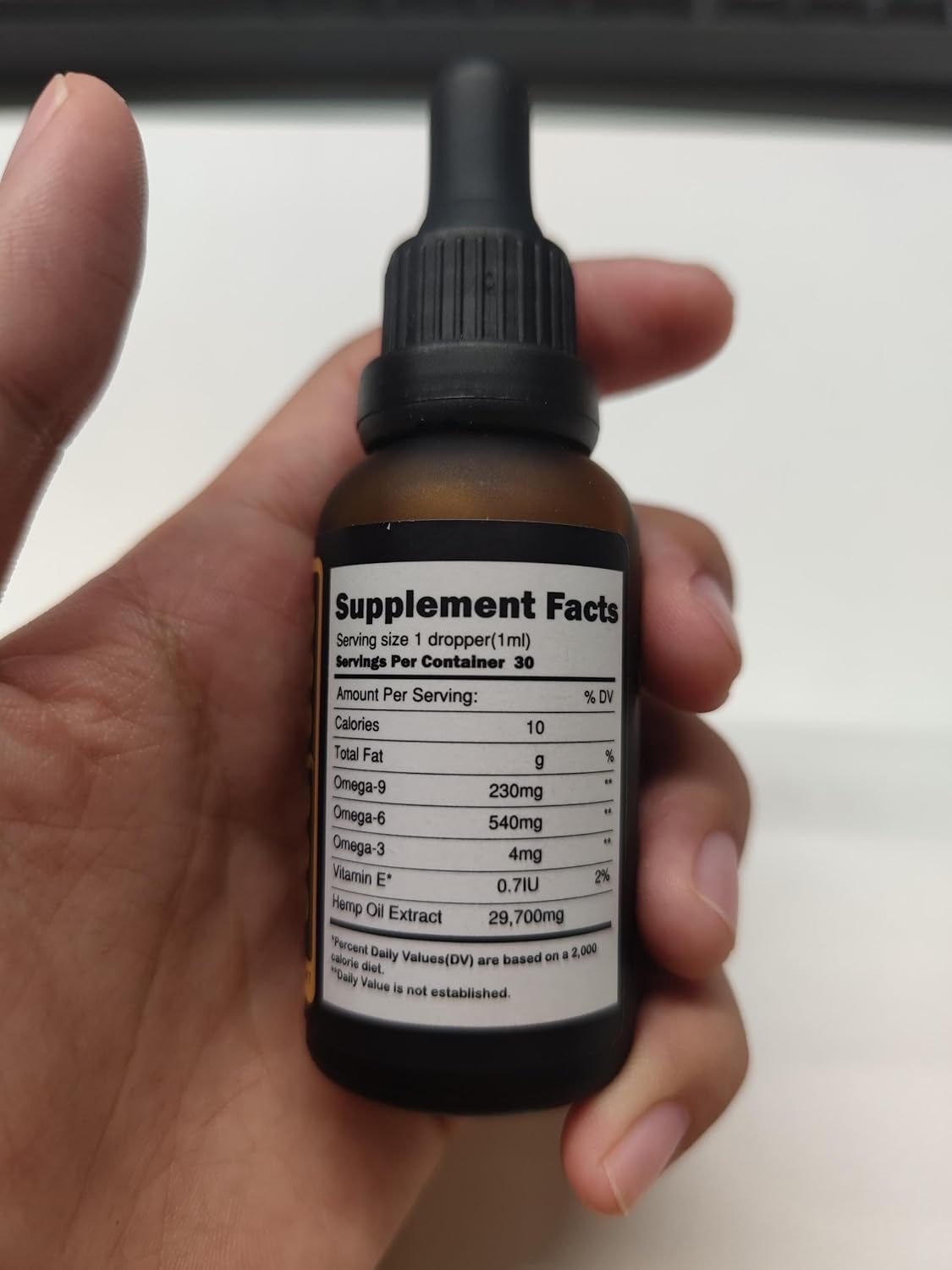 Hemp Oil Organic Extra Strength High Potency Hemp Drops Natural Hemp Extract 060 - Image 2