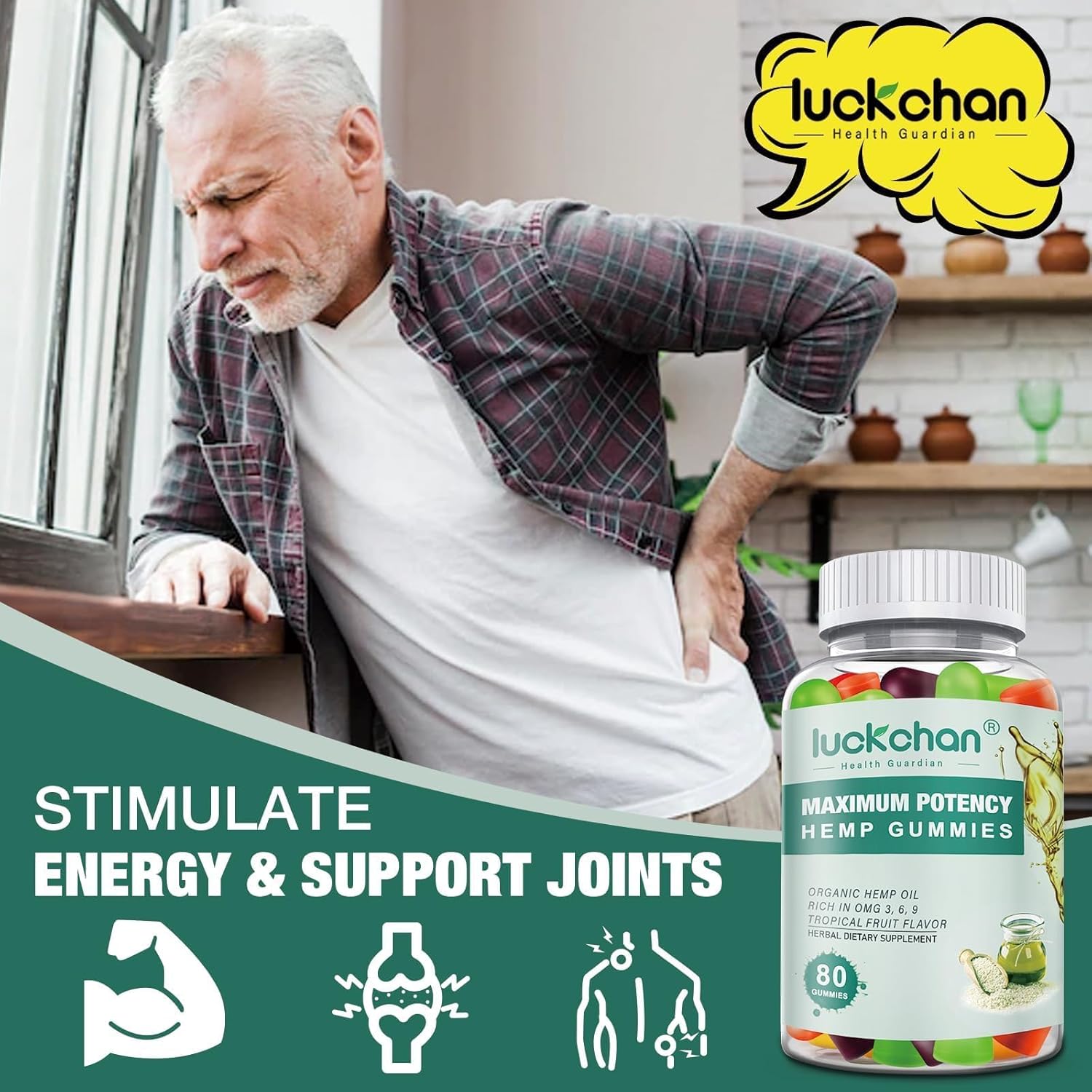 Hemp Gummies Advanced Extra Strength for Sleep Pain Anxiety - High Potency Natural Hеmp Oil Infused Gummies, Hemp Gummy for Adults-4 Packs - Image 5
