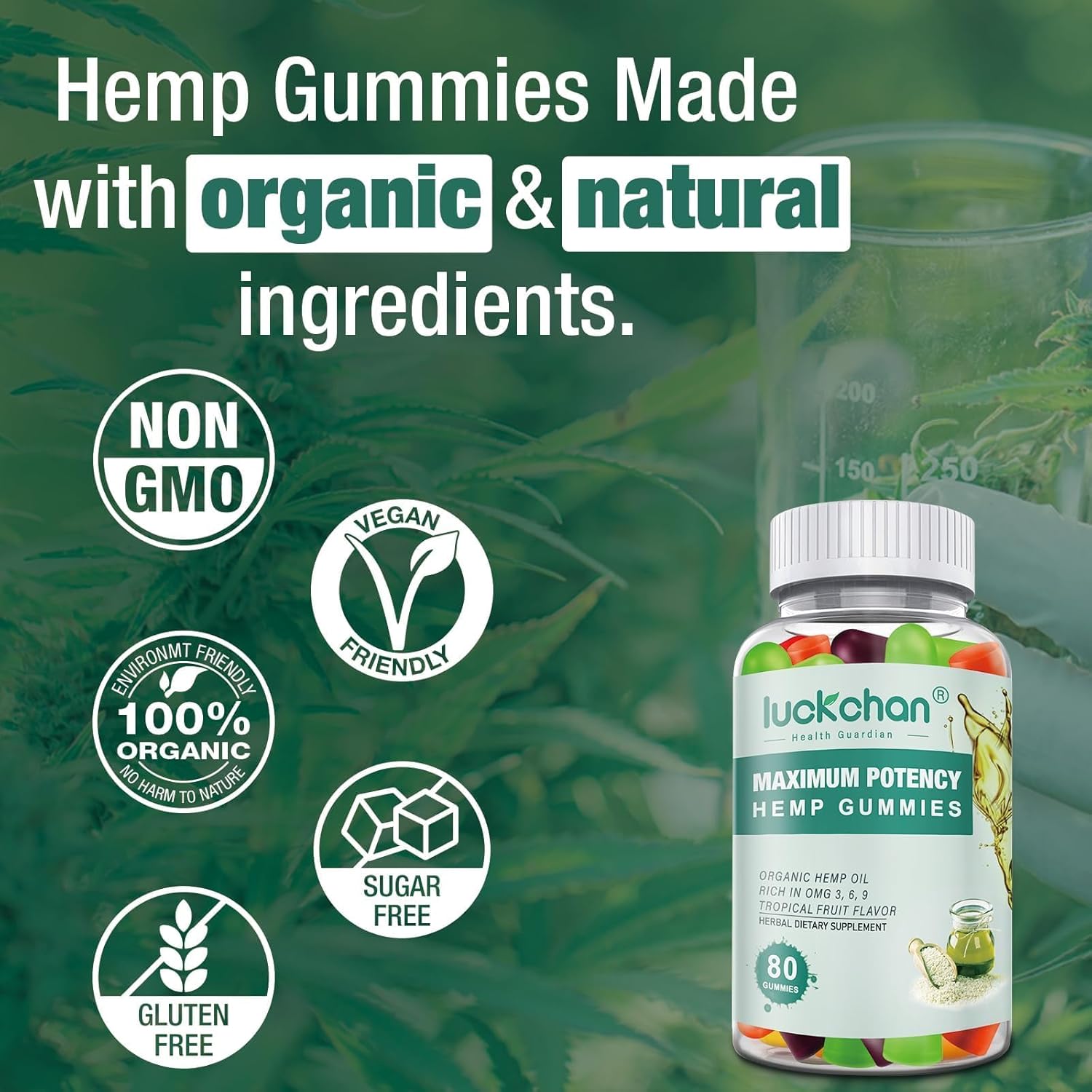 Hemp Gummies Advanced Extra Strength for Sleep Pain Anxiety - High Potency Natural Hеmp Oil Infused Gummies, Hemp Gummy for Adults-4 Packs - Image 7